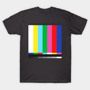 Tv Test Pattern Color Bar Graphic T-Shirt